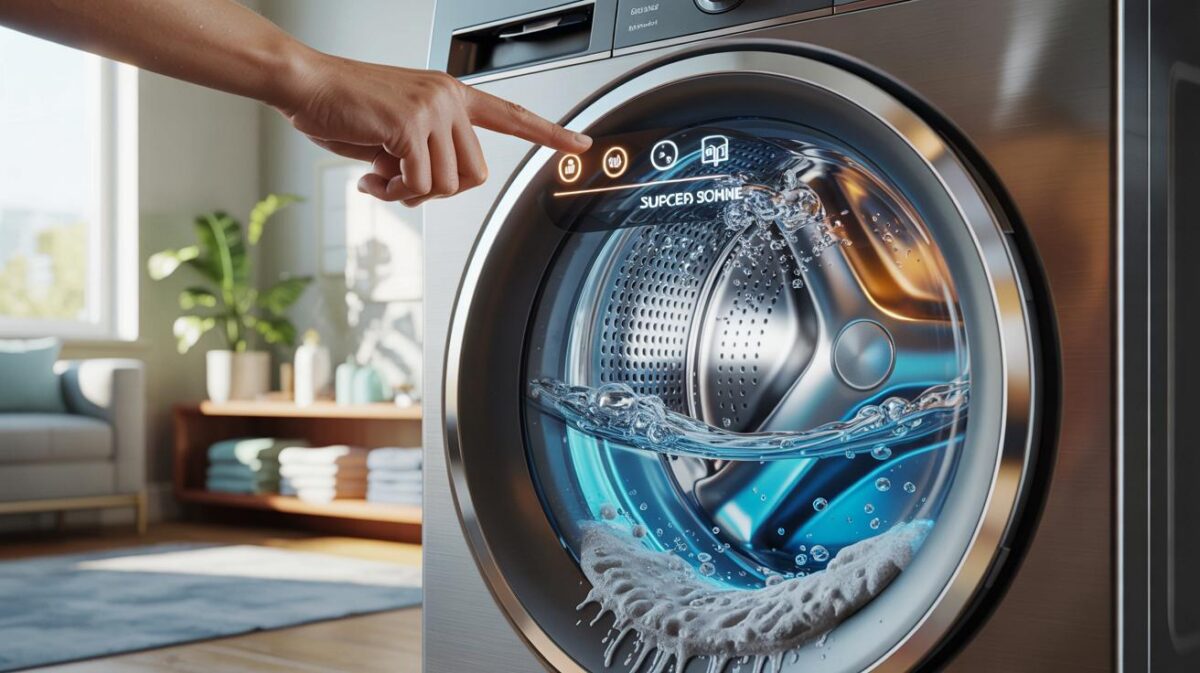 Mit einer versteckten Funktion reinigt sich die Waschmaschine von selbst