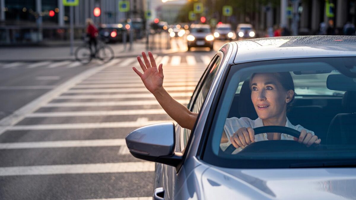 Psychologische Besonderheiten von Menschen, die Autofahrern, die sie über die Straße lassen, zum Dank zuwinken