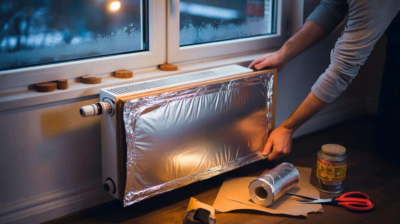 Frieren sie trotz heizung? karton und alufolie hinter den heizkörper: sparen bis zu 7 % und 80 euro