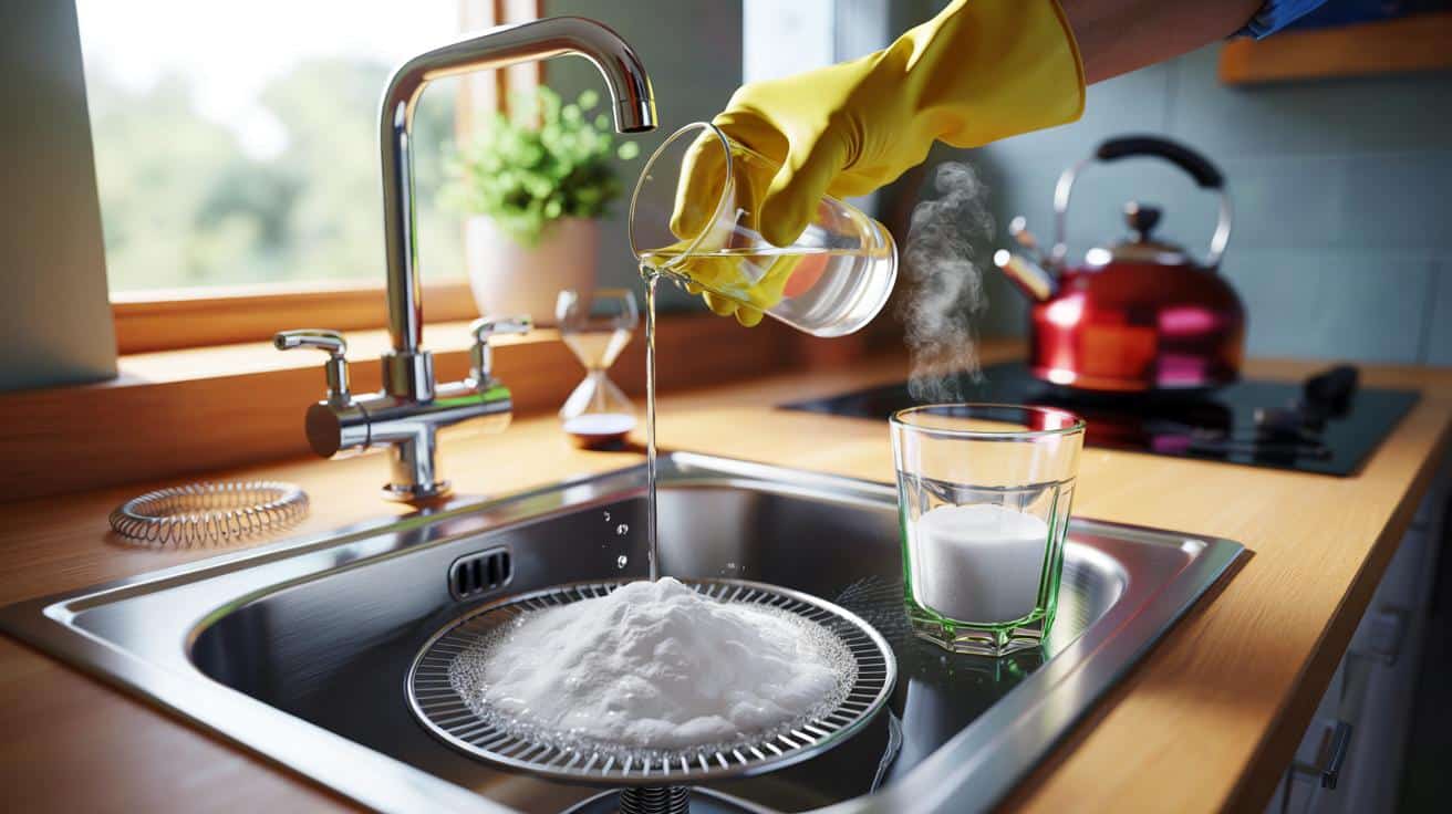 Halbes glas, 15 minuten, 2 zutaten: reinigen sie den abfluss für 0,30 € und ohne spirale heute?