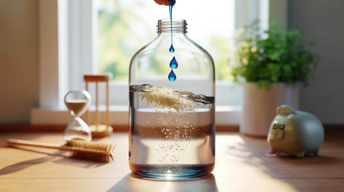 Roher reis im glas mit 3 tropfen spülmittel: spart ihr 15 euro, 90 % zeit und sauberes ergebnis?